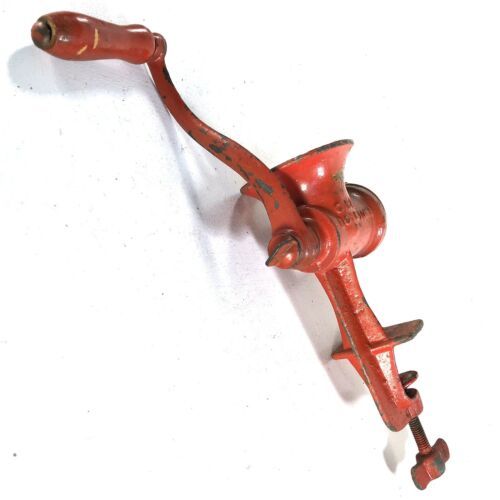 Keystone Boyertown No.5 Food Chopper Meat Grinder Red Vtg USA Hand