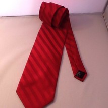 Pierre Cardin Men&#39;s Neck Tie 100% Silk Deep Red Textured Pattern - $10.99