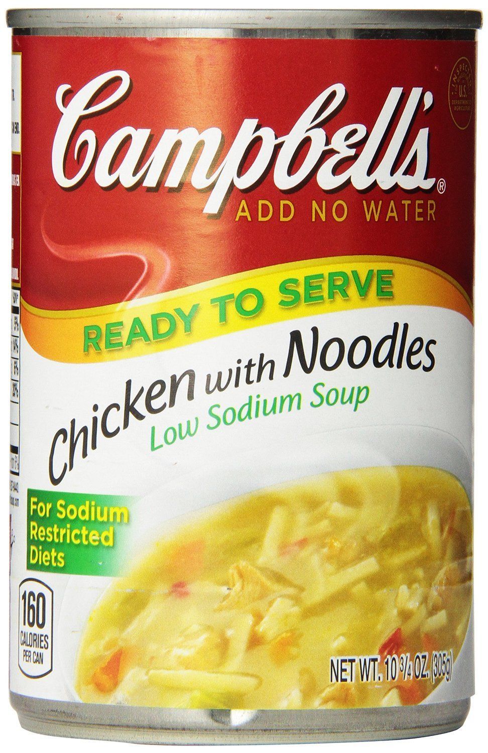 Campbells Low Sodium Chicken Noodle Soup 1075 Oz Pack Of 12 Soups And Stews