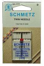 Schmetz Sewing Machine Twin Needle 1777 - $7.29