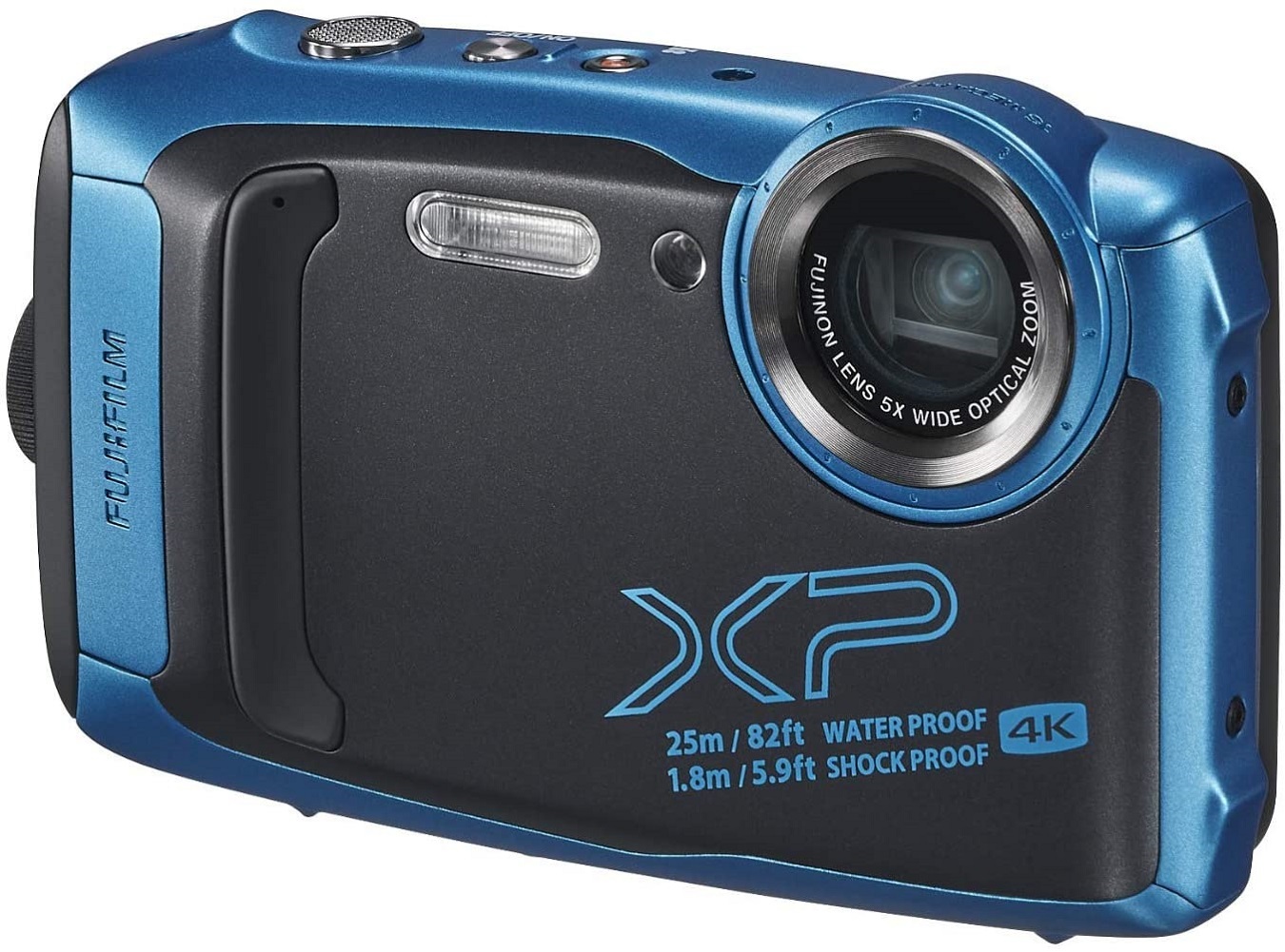 Fujifilm FinePix XP140 Waterproof Digital Camera w/16GB SD Card - Sky ...