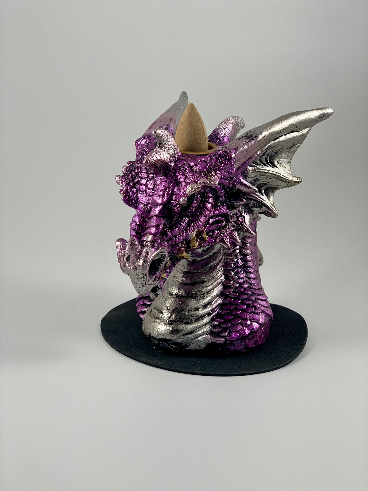 Purple Dragon Head Incense Cone Backflow Burner Air Fresheners