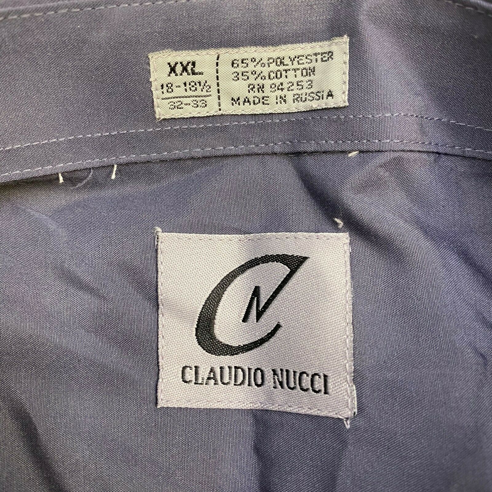 Claudio Nucci Button Up Shirt Mens XXL Blue Long Sleeve Casual - Casual ...