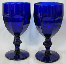 Libbey Gibraltar Cobalt Water Goblets, Pair - $40.48