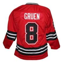 Any Name Number Michigan Stags Retro Hockey Jersey Red Gruen Any Size image 5