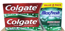 2 Pack Colgate Max Fresh with Whitening Breth Strips - Clean Mint - Exp: 10/2022 - $9.99