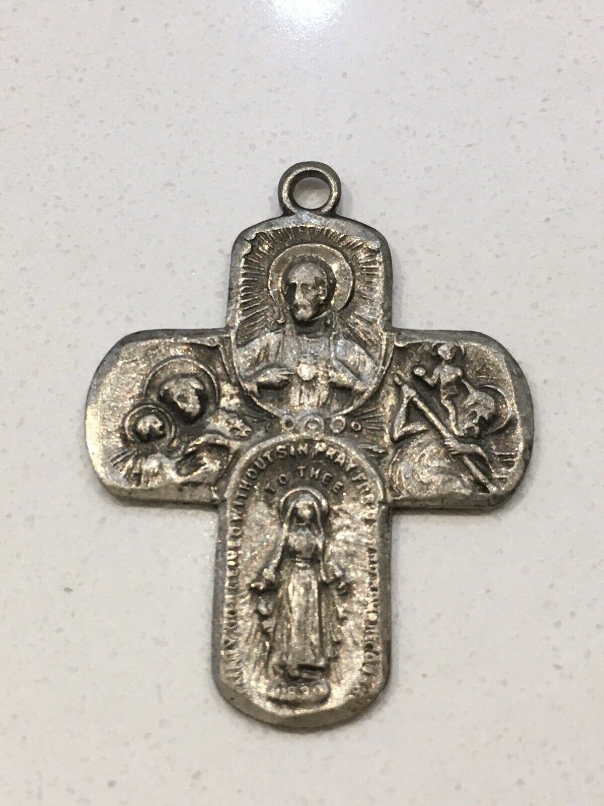 WWII Era U.S. Sterling Silver Soldier Crucifix Cross - Crucifixes & Crosses