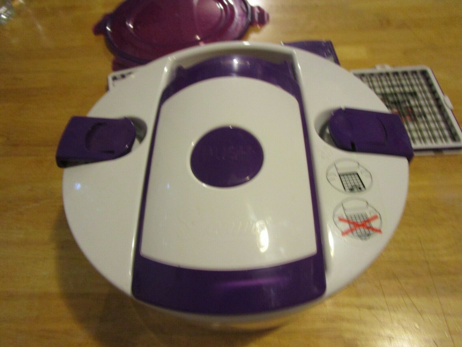 Genius Salad Chef Chopper Food Prep System 7 Piece Set PurpleEUC Slicers