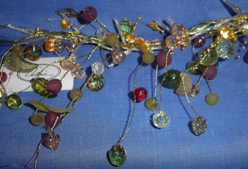 RAZ Imports QVC Valerie Fall Decor Harvest Lighted Beaded Jeweled