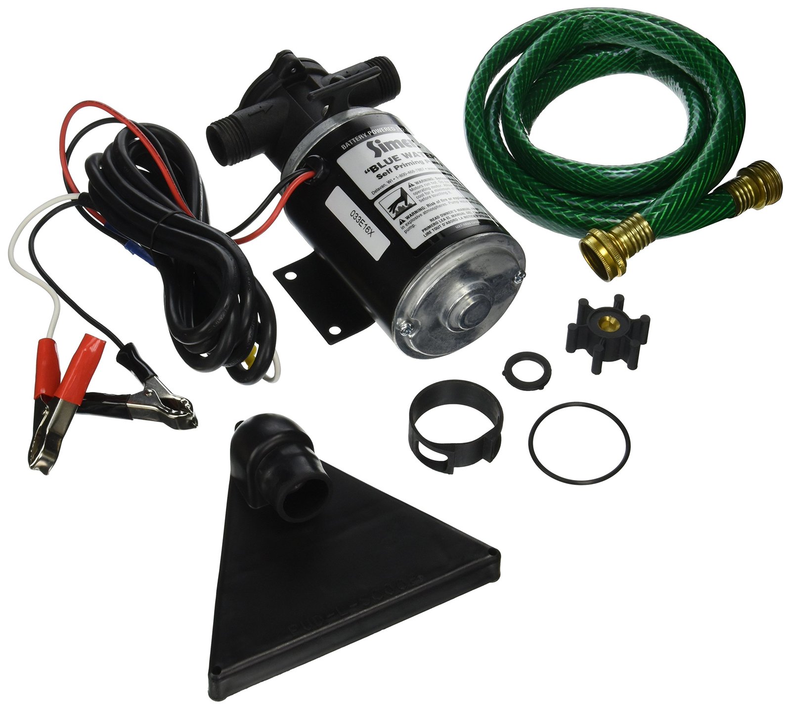Simer BW85P 12 Volt DC 450 GPH Mini Vac Utility Water Pump with Shallow