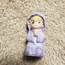 Homco 5602 Childlike Kneeling MARY Nativity Figure Porcelain Bisque Repl... - $14.99