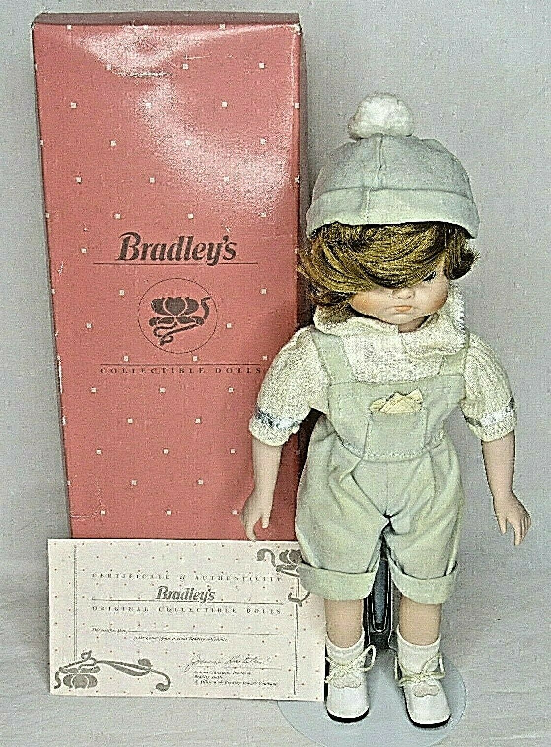 Chuckie Bradley's Collectible Doll Boy Porcelain Bisque 13" PTD7 COA
