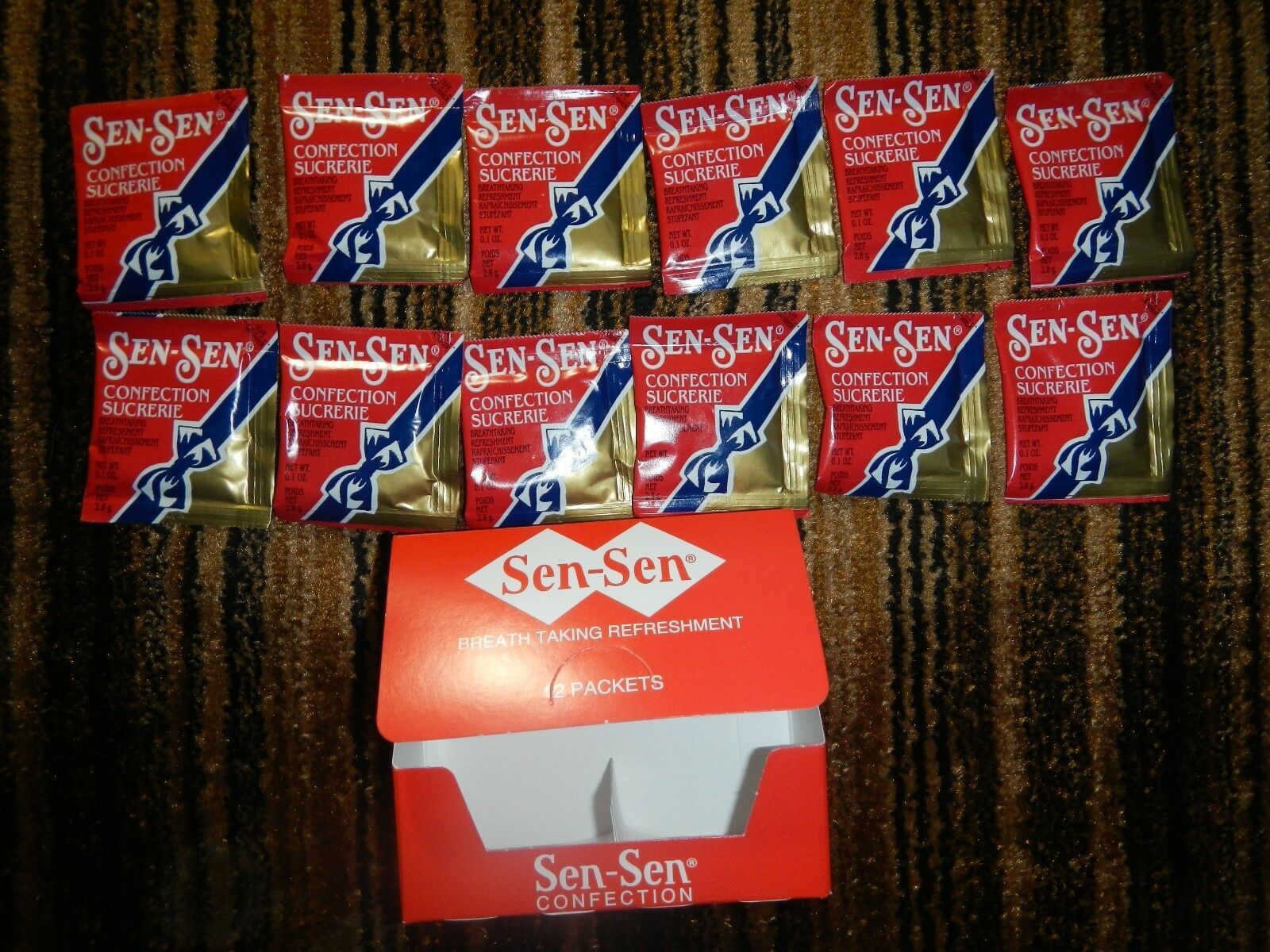 Old VINTAGE candy SEN SEN mint licorice breath freshener mint 12