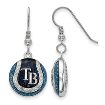 SS Tampa Bay Rays Enameled Baseball Dangle Earrings - $116.10