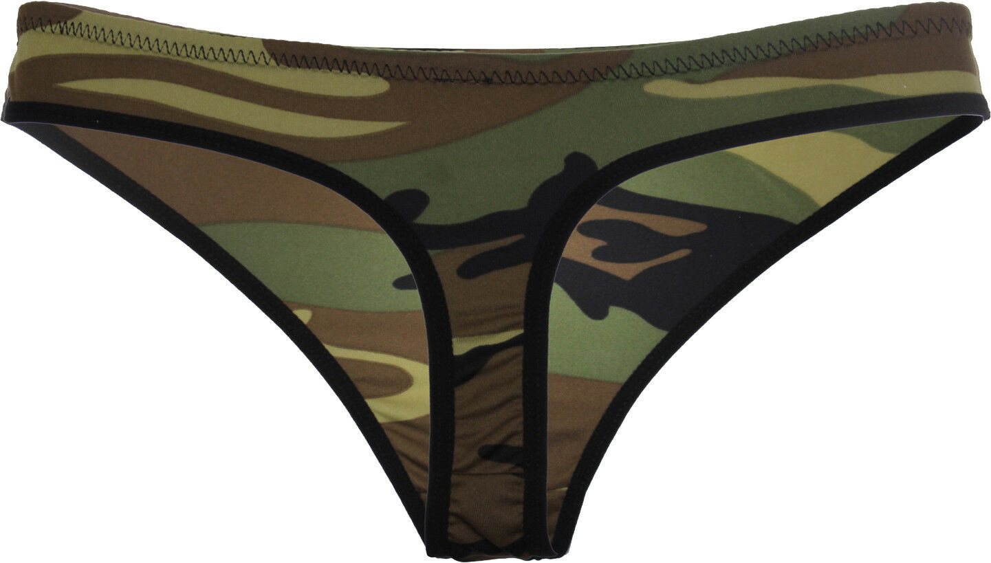 Womens Camo Sexy Panties Woodland Camouflage Underwear Army Military