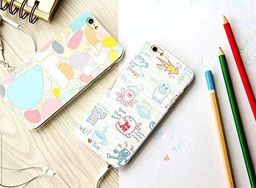 IPhone6/6S Simple Cute Graffiti Cell Phone Case Protective Cover Reliefs Soft