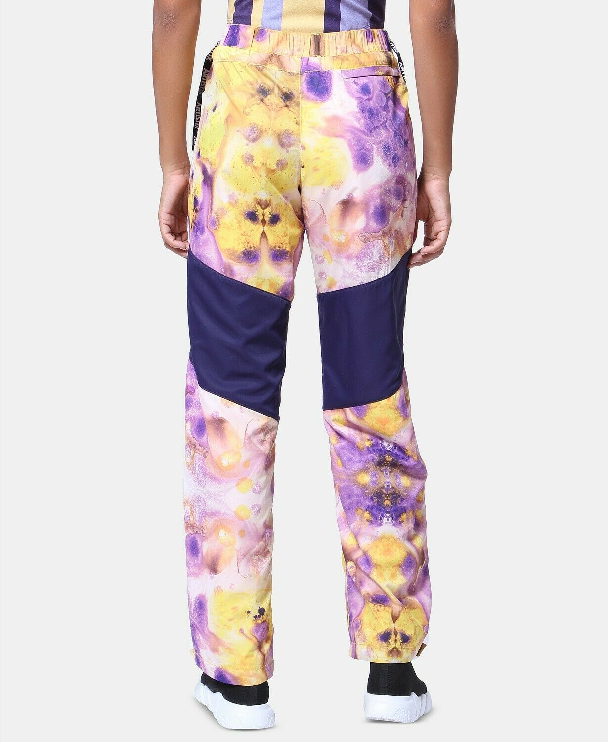women Juniors ARTISTIX Sierra Printed Parachute Track Pants size Large