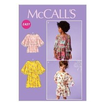 McCall&#39;s Sewing Pattern 6690 Girls Tops Dresses Belt Size 3-6 - $8.99
