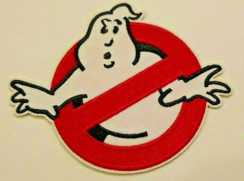 Ghostbusters~Movie Logo~Embroidered Applique Patch-~3 7/8 x 3 1/8~Iron or Sew