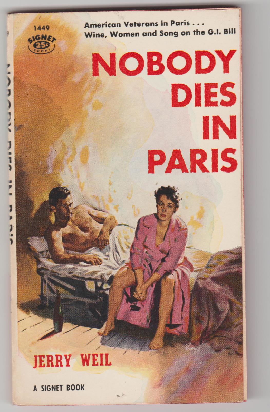 Nobody Dies in Paris by Jerry Weil 1957 First Edition "Beat" Generation