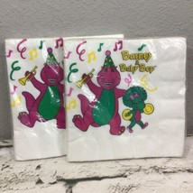 Barney and Baby Bop Hallmark Vintage Paper Party Napkins 2 Packages  - $19.79