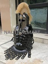 NauticalMart Medieval Knight Black Antique Greek Corinthian Helmet With Muscle A image 2