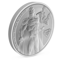 SUPERMAN CLASSIC D.C. COMICS 1 Oz Silver Proof Coin Niue $2 - Mintage just 5,000 image 4