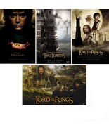 4 Movie POSTERS LORD OF THE RINGS Original 2001-2002 LOTR FOTR 13x20 - $24.95