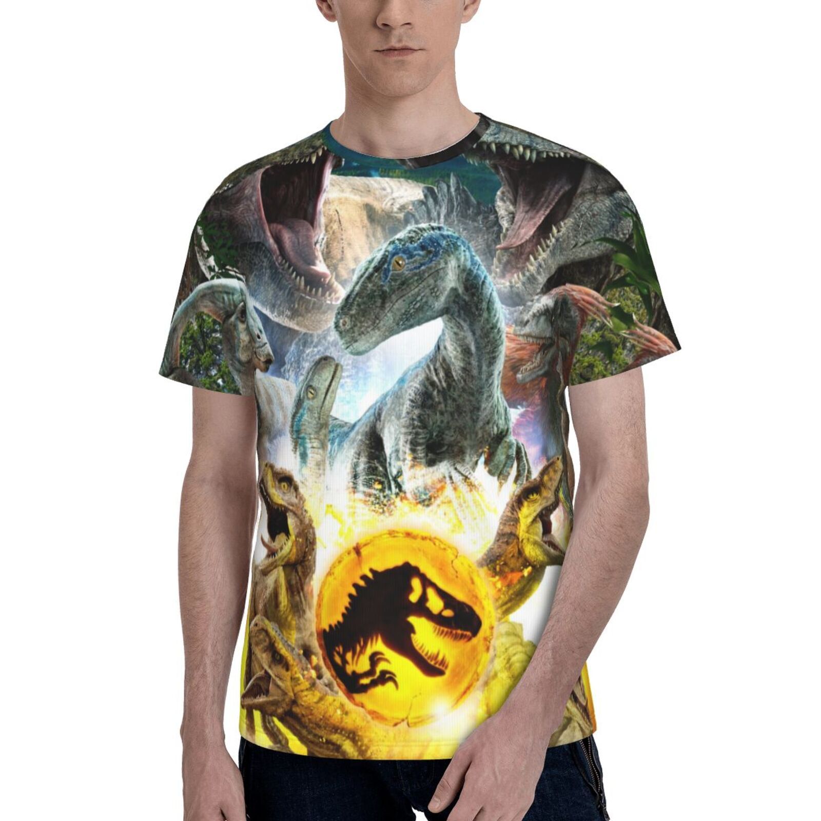 Jurassic Park 3DT Shirt Men's Custom Fun T-Shirt