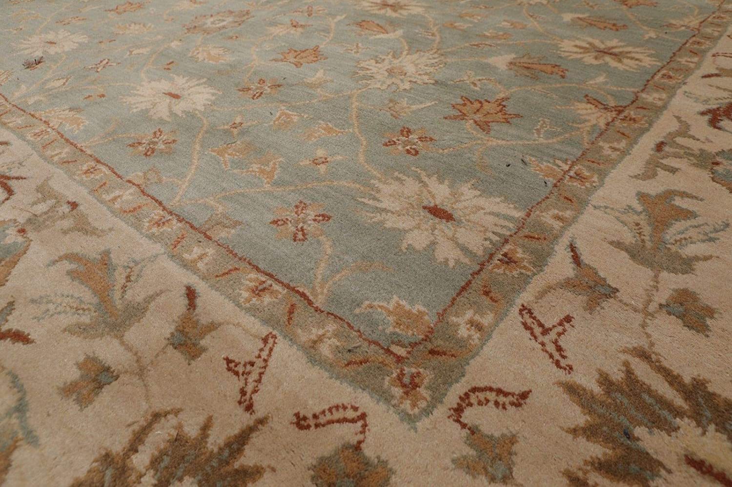 New Pottery Barn Malika Porcelain blue Hand Tufted Wool Rugs carpet 5x8