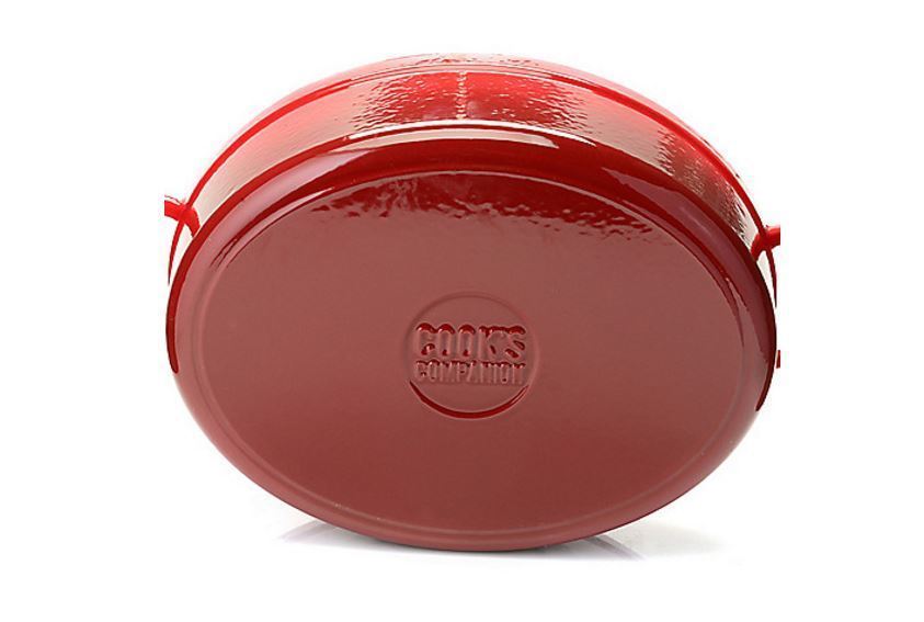 Cook's Companion StickResistant Enameled Cast Iron 8 qt Covered Oval