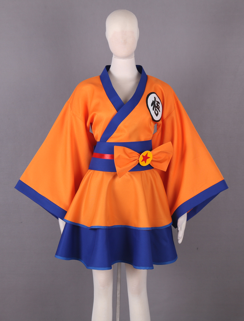 Dragonball Z Son Goku Cosplay Costume Anime Female Dress Women