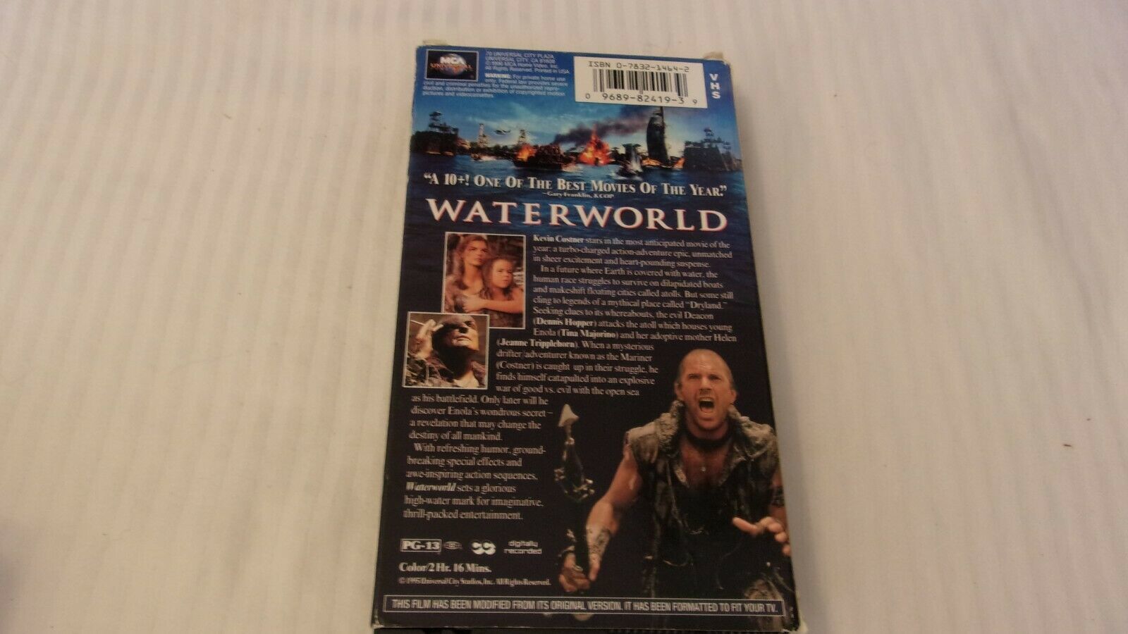 Waterworld (VHS, 1996) Kevin Costner, Dennis Hopper VHS Tapes