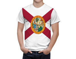 Florida State shirt Proud Florida Flag Coat of Arms Fan Sport T-Shirt Gift - $31.99