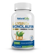 Natural Cure Labs L-Lysine + Monolaurin 600mg 1:1 Ratio - $21.95