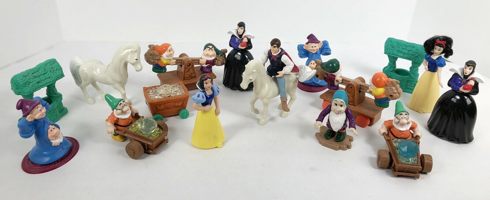Vintage Disney Snow White Mcdonalds Happy Meal Toys 1992 17 Piece Lot Fast Food 