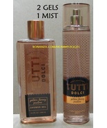 GOLDEN HONEY PRALINE Tutti Dolci Fine Fragrance Mist Shower Gel Bath Bod... - $75.00