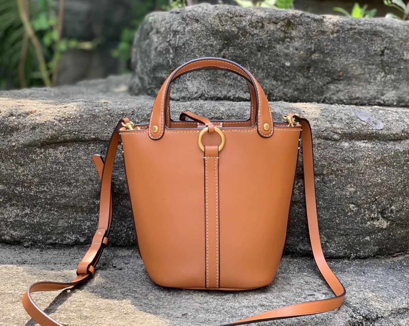 Tory Burch Miller Mini Leather Bucket Bag - Handbags & Purses