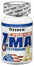 Genuine Weider ZMA Real L-Tyrosine diet sport athlete 90 caps suppl vitamin Zinc - $53.50