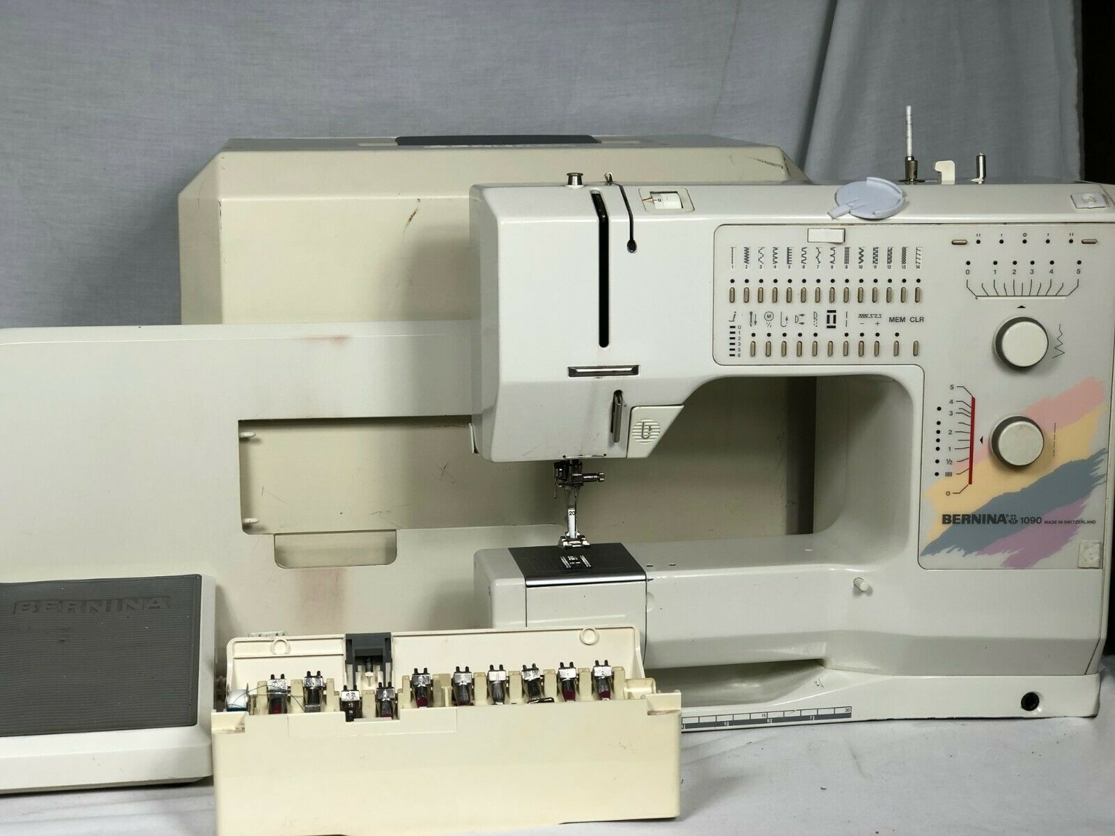 Bernina 1090 Sewing Machine with Tray, Case & All Accessories Sewing Machines & Sergers