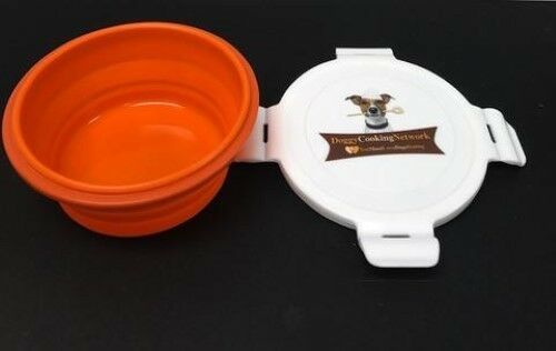 2 pack Collapsible Silicone Travel Bowls wi lid for Dogs, Cats, Pets  on the Go!