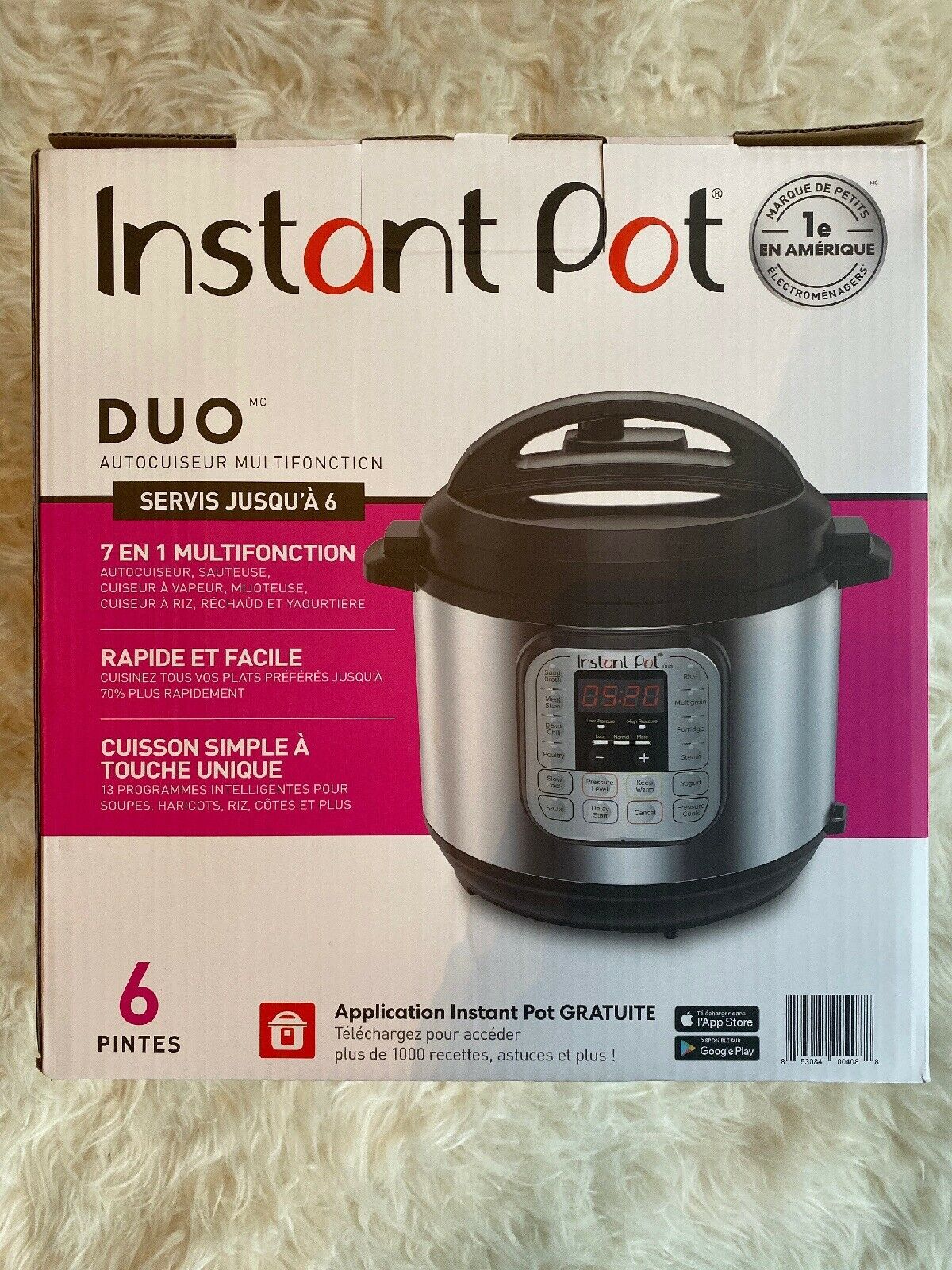 NEW Instant Pot DUO60 v3 6Qt 7-in-1 Multi-Use Programmable Pressure ...