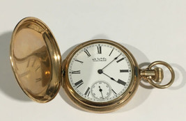 Antique Gold Plated A.W. Co. Waltham Wind Up Pocket Watch - $500.00