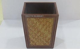 NauticalMart Vintage Decor- Wooden Dustbin