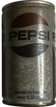Vintage Pepsi-Cola German 0,33 Liter 4.5" High Empty Can Tab intact - $11.99