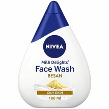 NIVEA Women Face Wash for Oily Skin, Milk Delights Besan All Skin Type 100 ml - $13.24