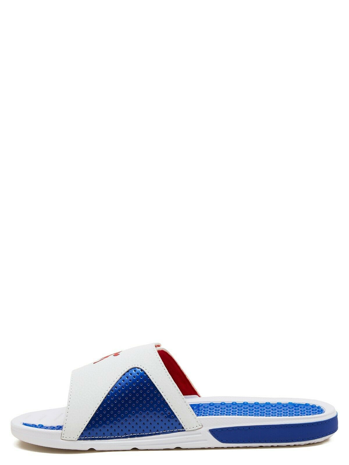 Mens Gel Sandals And1 Kinect Comfort Slide Adjustable Strap White Size