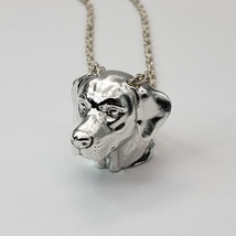 Labrador Retriever Necklace (Small), Sterling Silver, 16” Rope Chain - $199.00