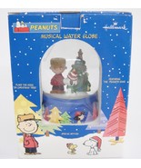Peanuts Musical Water Snow Globe Plays Oh Christmas Tree Tannenbaum with Box - $18.80