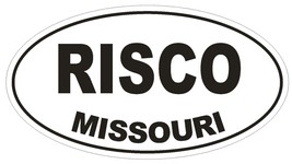 Risco Missouri Oval Bumper Sticker or Helmet Sticker D1426 Euro Oval - $1.39+